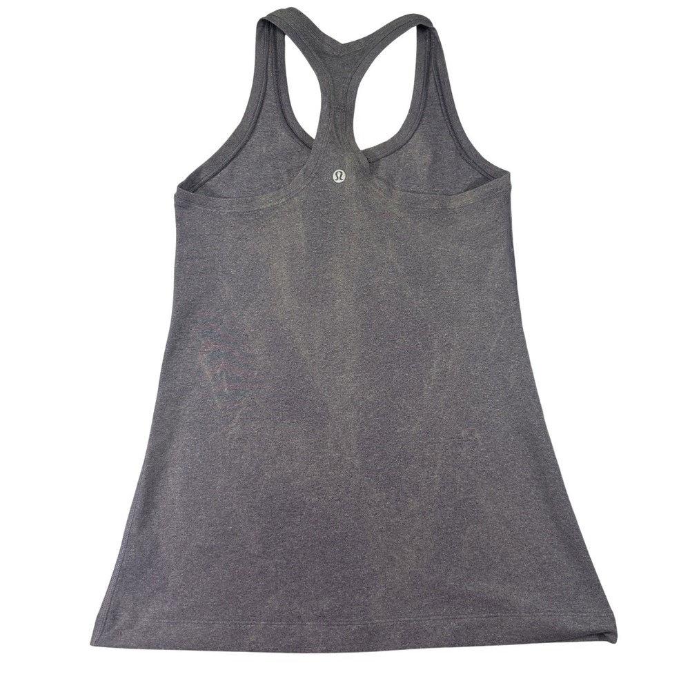 Lululemon Cool‎ Racerback Tank Top Womens Size 6 Light Purple Acid Wass Design